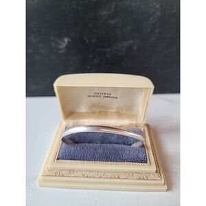 Comstock Sterling Silver  "One Day At A Time" Cuff Bracelet Vintage READ